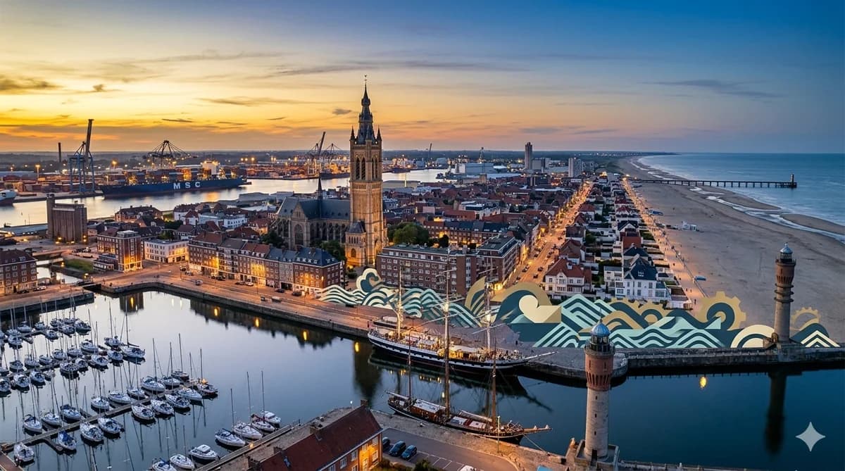 Vue de Dunkerque — cours d'arabe à Dunkerque