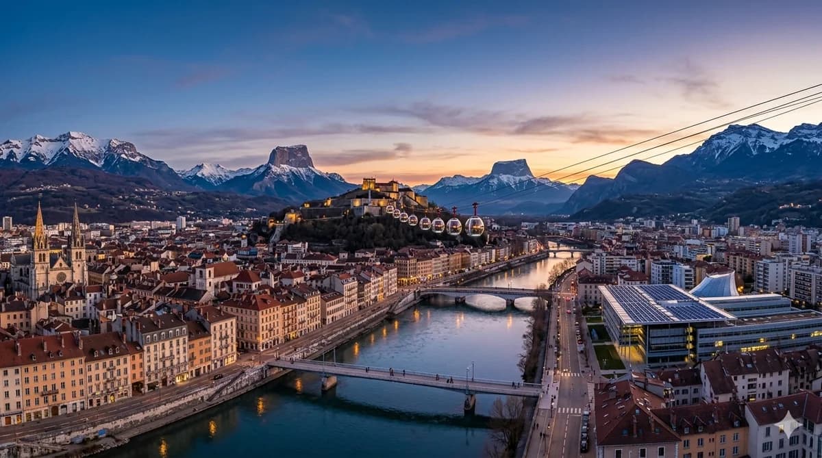 Vue de Grenoble — cours d'arabe à Grenoble