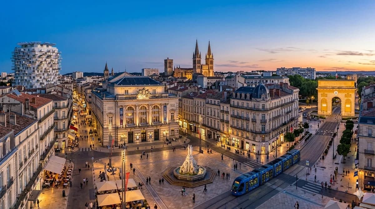 Vue de Montpellier — cours d'arabe à Montpellier