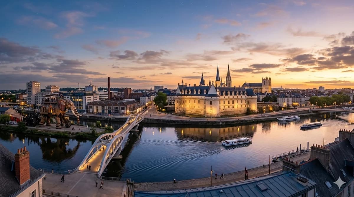 Vue de Nantes — cours d'arabe à Nantes