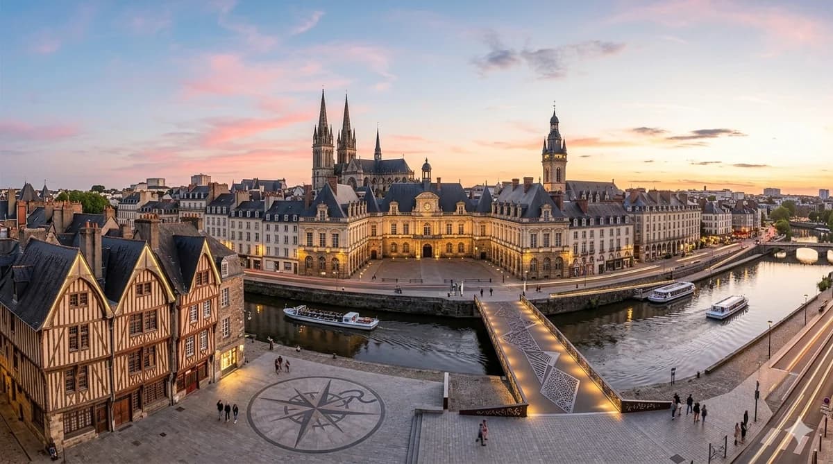 Vue de Rennes — cours d'arabe à Rennes