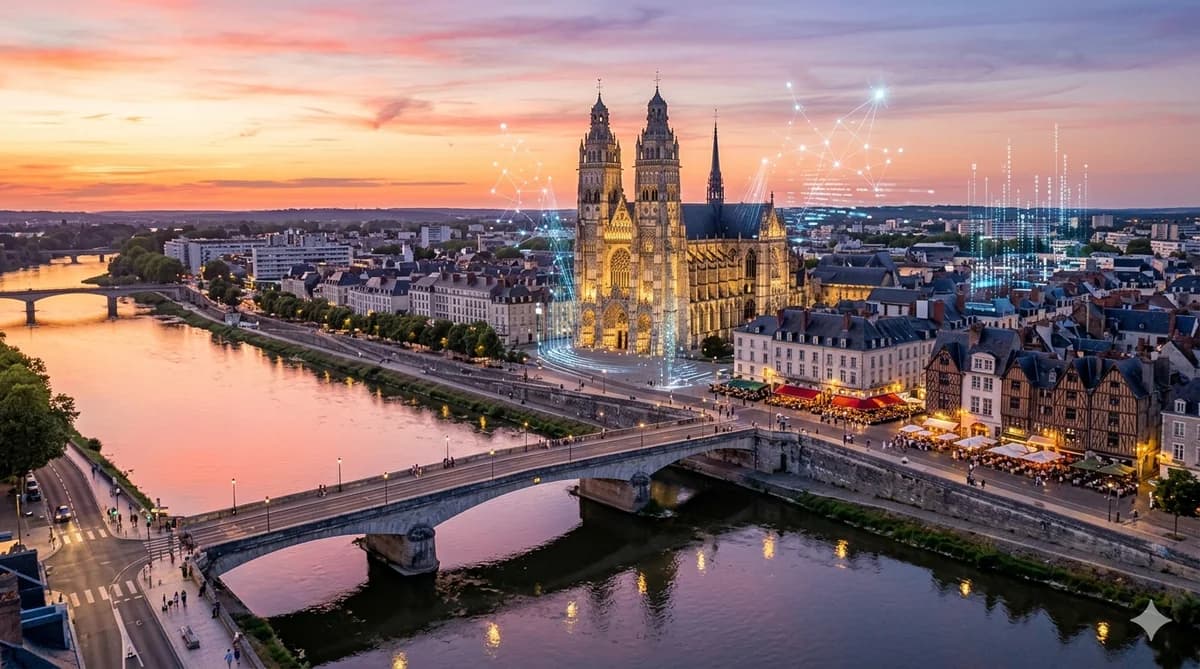 Vue de Tours — cours d'arabe à Tours