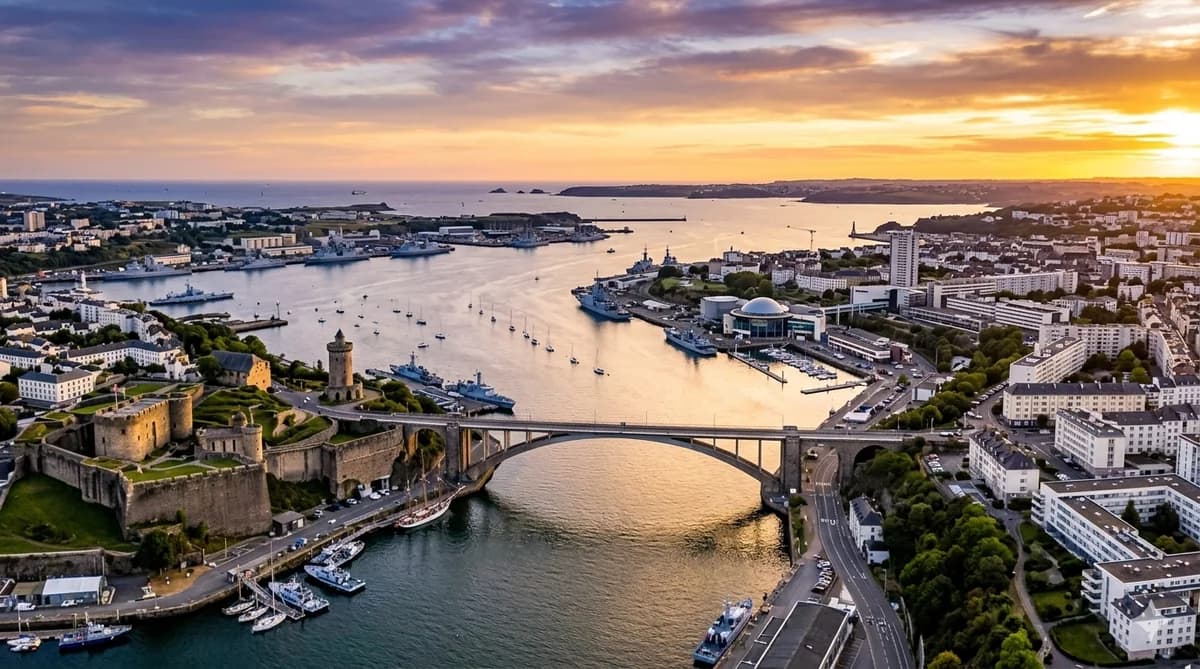 Vue de Brest — cours d'arabe à Brest