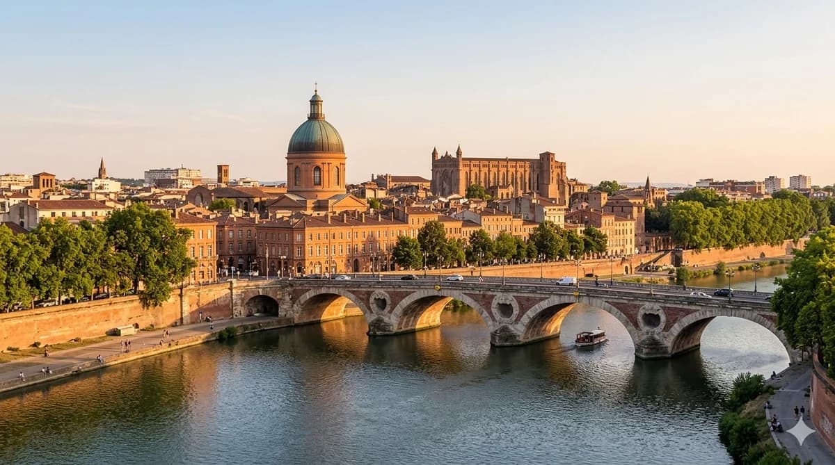 Vue de Toulouse — cours d'arabe à Toulouse